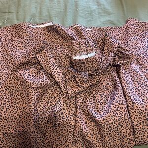 SHEIN Brown Leopard Print Skirt